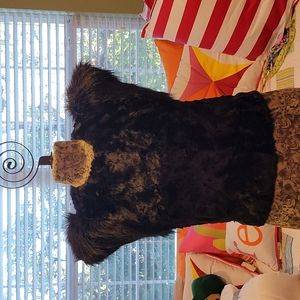 Target Neiman Marcus Skaist Taylor Faux Fur vest S